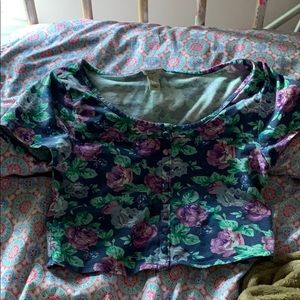 Floral crop top